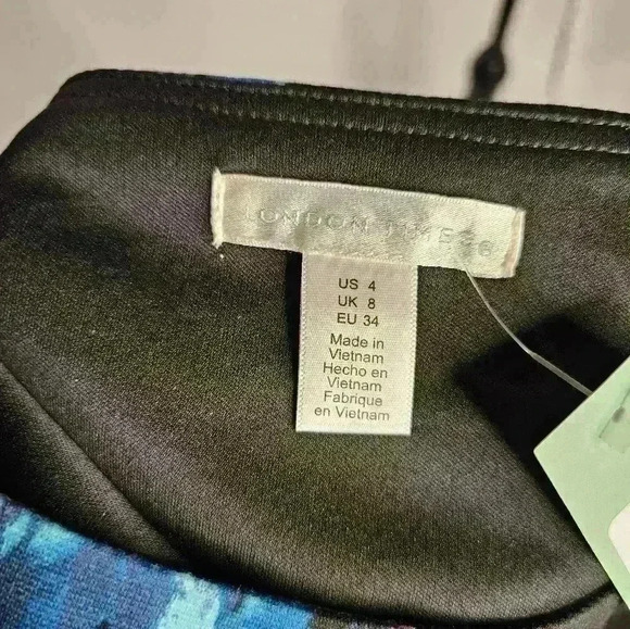 NWT London Times bodycon dress floral size 4 - Picture 3 of 3